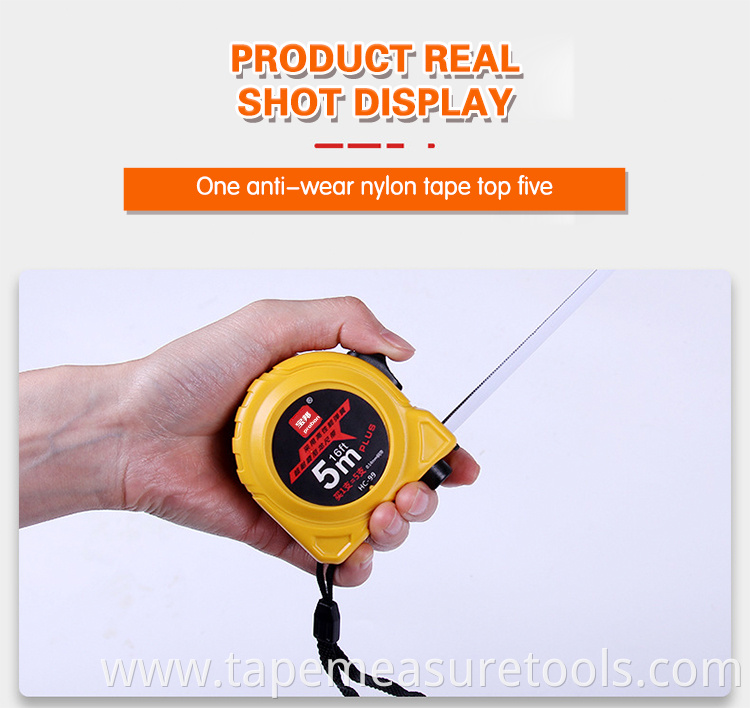 Double lock thickened ruler fall resistant retractable mini metric tape measure